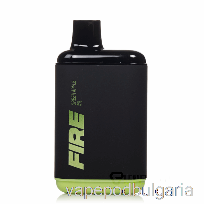 Vape Течности Fire Xl 6000 зелена ябълка за еднократна употреба